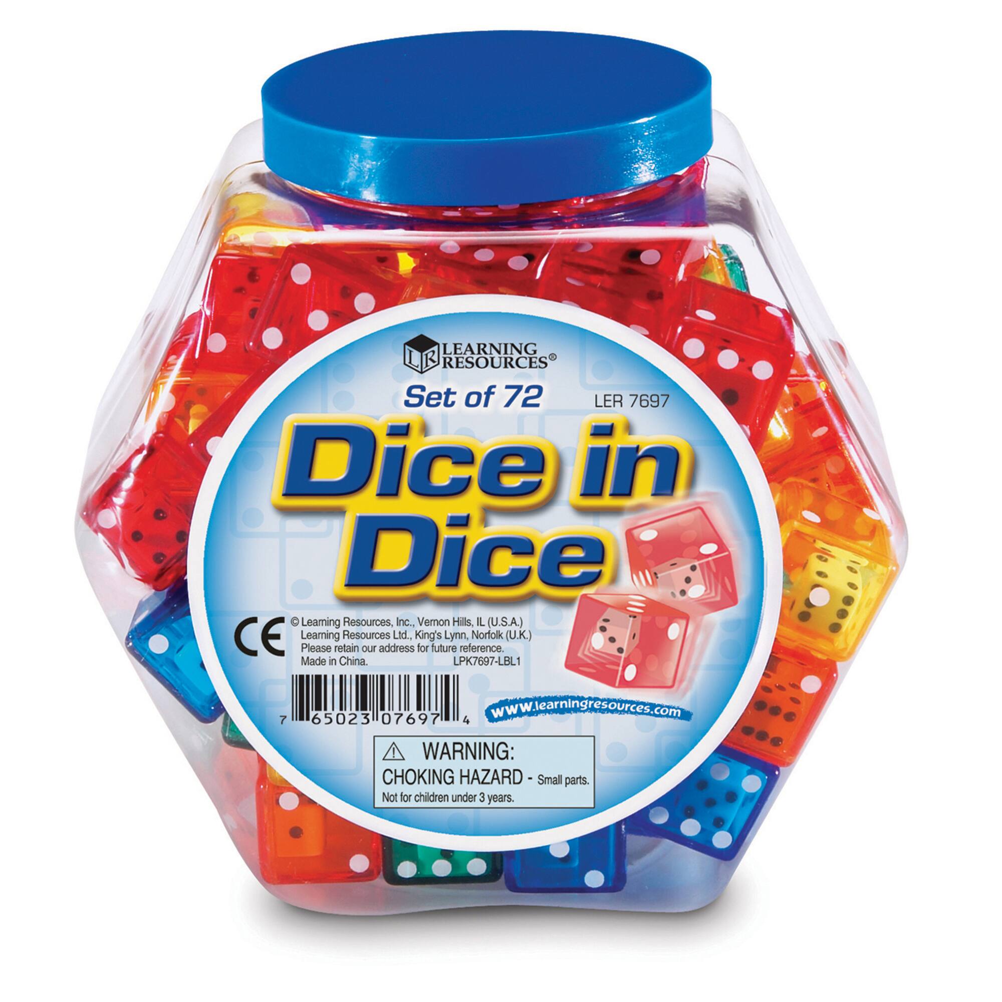 Learning Resources® Dice In Dice Bucket Set